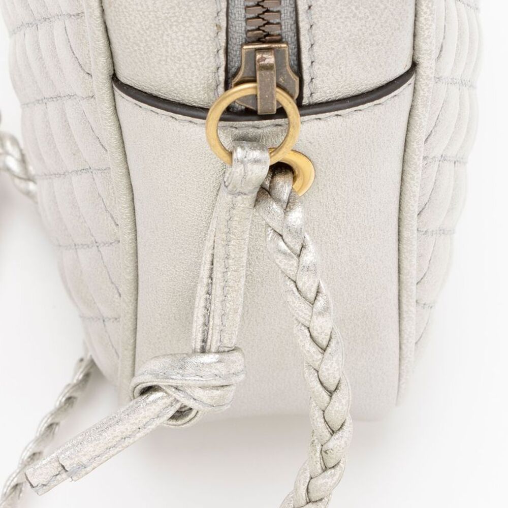 Gucci Metallic Quilted Leather Web Trapuntata Small Shoulder Bag - Picture 10 of 12